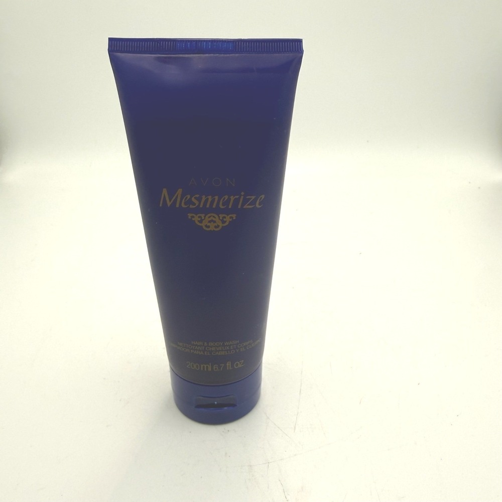 Avon Mesmerize Hair & Body Wash 6.7 fl oz Mens Fragrance Blue Tube Sealed NEW